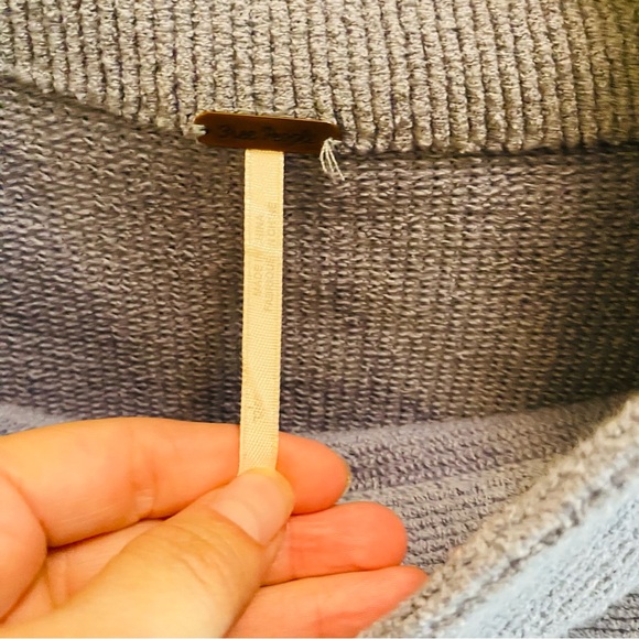 Free People Ottoman Slouchy Tunic Sweater Blue - Picture 11 of 13